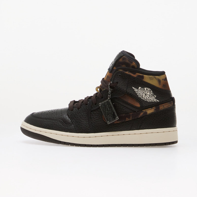 Air Jordan 1 Mid SE Black/ Chalk-Velvet Brown