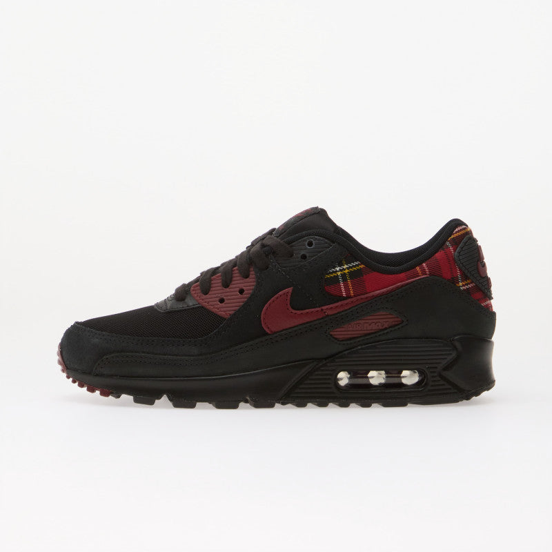 Nike Air Max 90 "Plaid" Black/ Team Red-Tough Red-Yellow Ochre