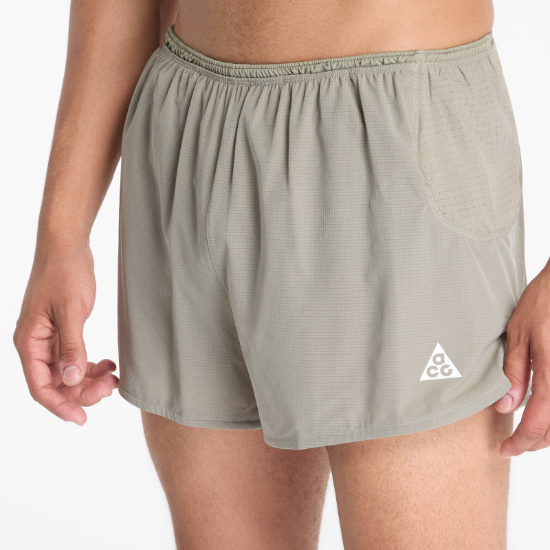 Nike ACG "Trailwind" Men's Dri-FIT ADV Trail Running Shorts Light Army/ White