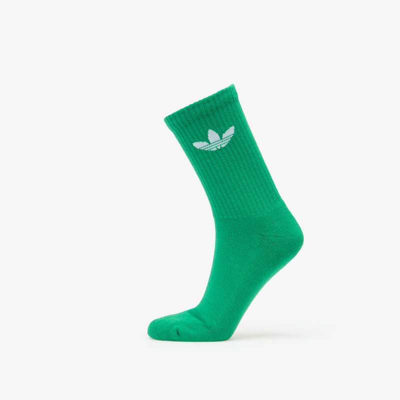 adidas Trefoil Cushion Crew Socks 6-Pack Halo Blush/ Blue/ Green