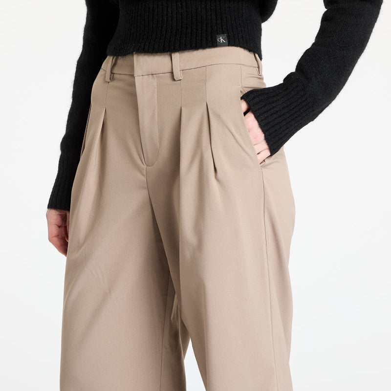 Calvin Klein Jeans Tailored Wide Leg Pants Gray