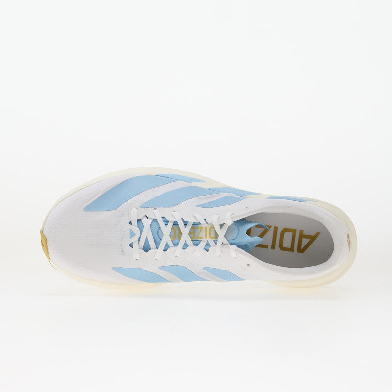 adidas Adizero EVO SL Ftwr White/ Clear Blue/ Matte Gold 45
