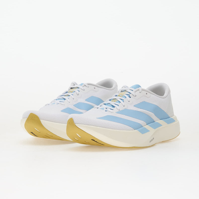 adidas Adizero EVO SL Ftwr White/ Clear Blue/ Matte Gold 45