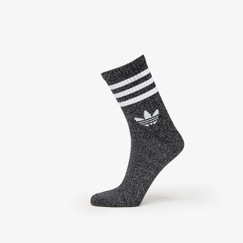 adidas 3-Stripes Glitter Crew Socks 2-Pack Black/ Lucid Red/ Lucid Blue