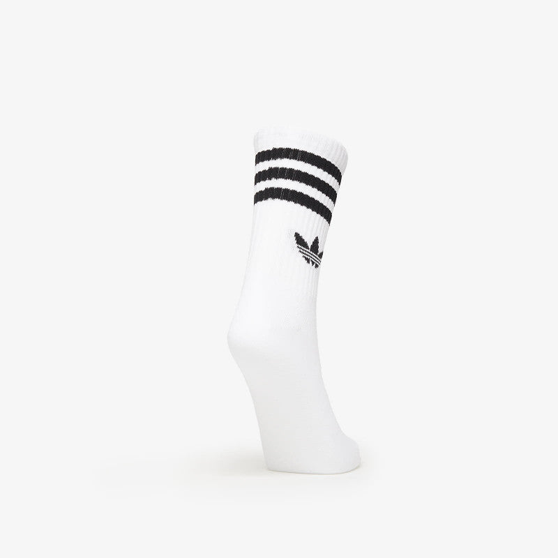 adidas 3-Stripes Crew Socks 3-Pack White/ Black/ Clear Pink