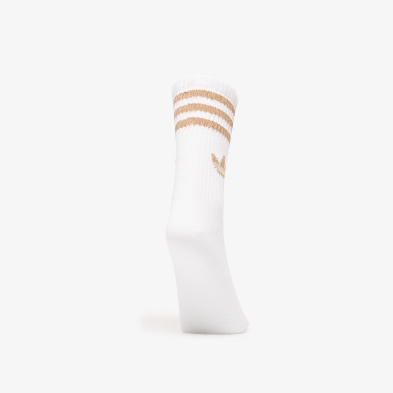 adidas 3-Stripes Crew Socks 3-Pack White/ Cardboard