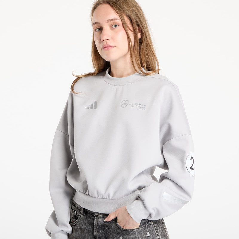 adidas x Mercedes AMG Silver Sweatshirt Grey Two