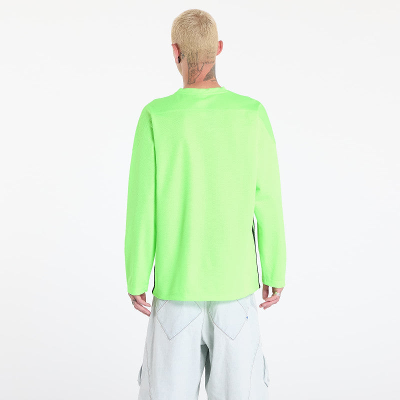 adidas Adicolor Mesh Long Sleeve Tee Signal Green/ Black