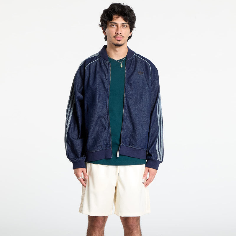 adidas SST Adicolor Loose Denim Stone Jacket Indigo Denim