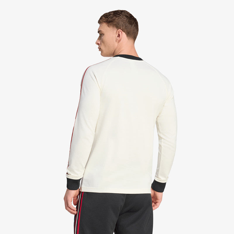 adidas Manchester United Originals Long Sleeve T-Shirt Off White