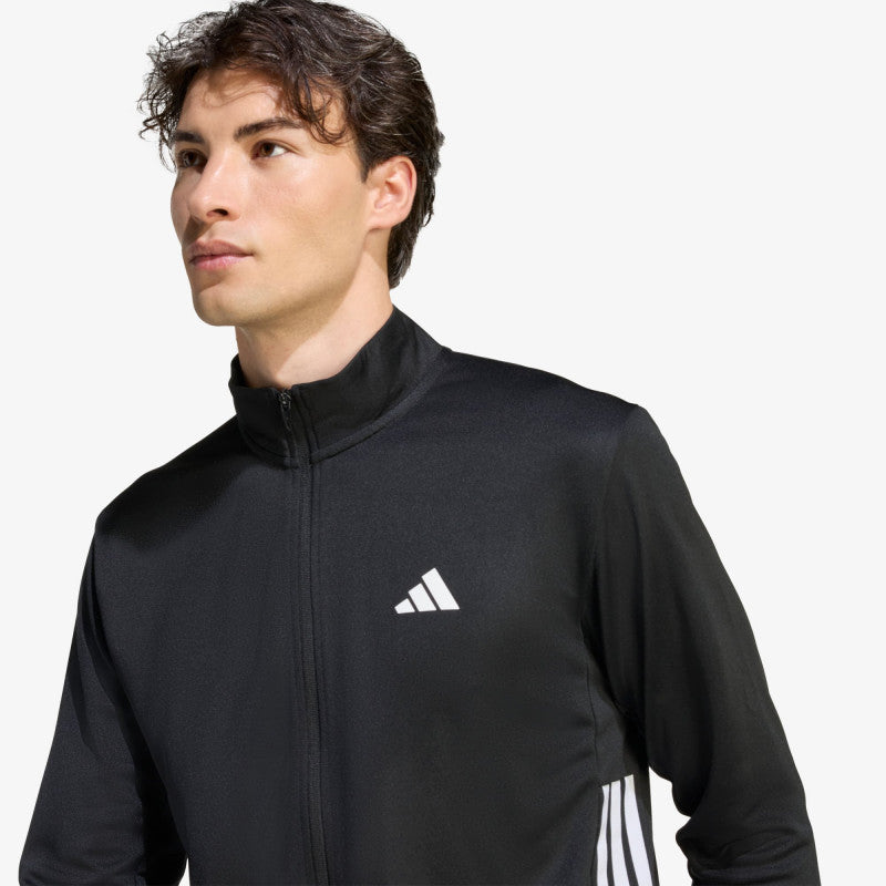 adidas Workout Essentials All-set 3-stripes Knit Track Top Black/ White
