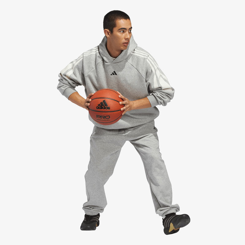 adidas Basketball Fleece Joggers (Gender Neutral) Medium Grey Heather