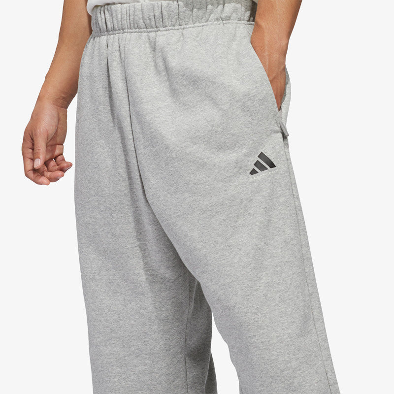 adidas Basketball Fleece Joggers (Gender Neutral) Medium Grey Heather