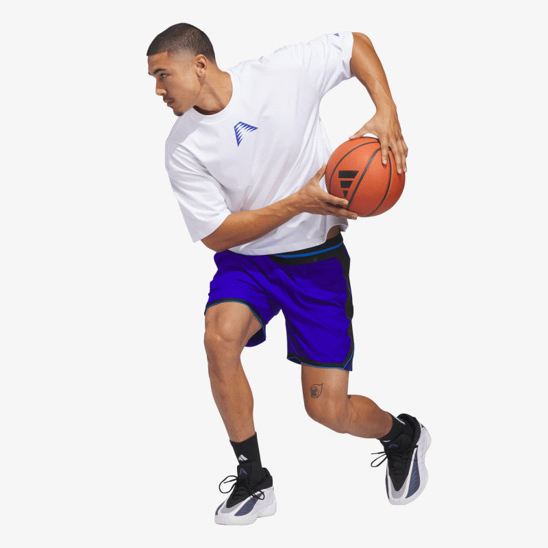 adidas Anthony Edwards Believe That T-Shirt White/ Lucid Blue