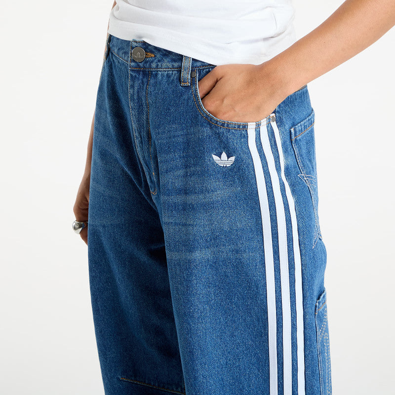 Jeansy adidas Originals Baggy GFX Denim Dark Blue/ Grey Two