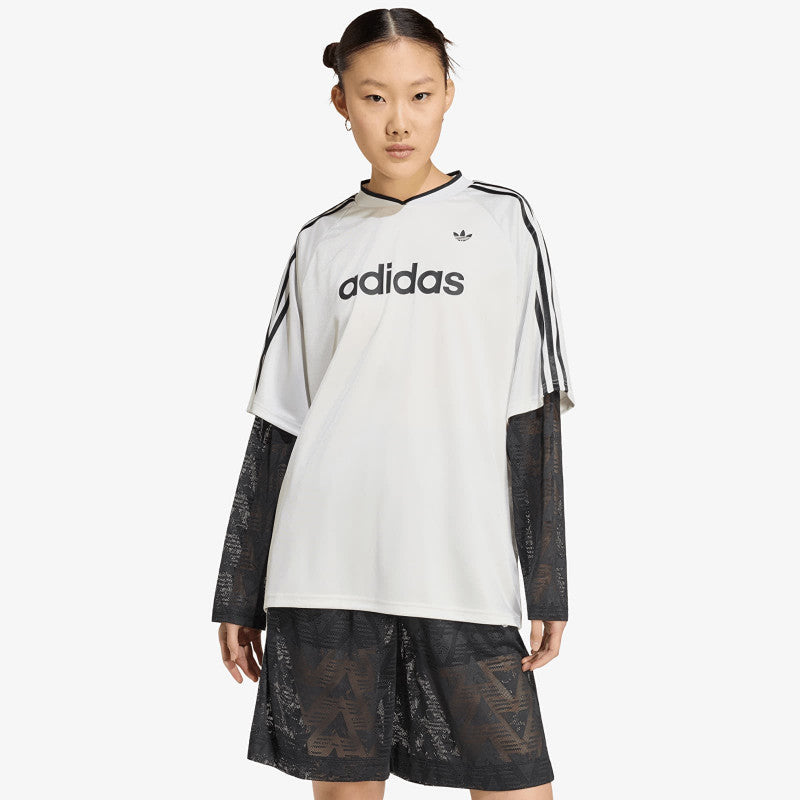 adidas Lace Long-Sleeve Jersey Cloud White