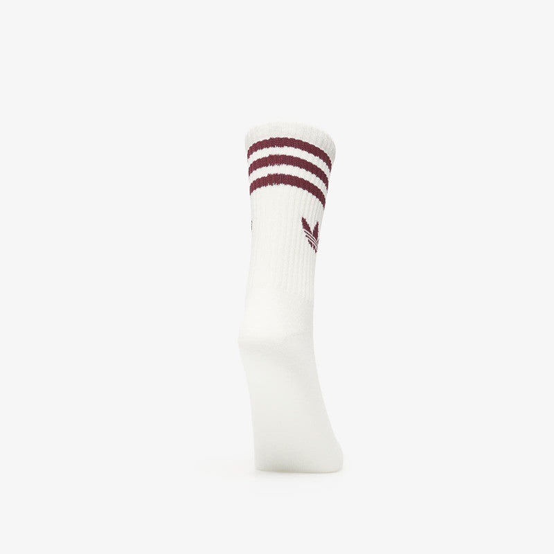 adidas 3-Stripes Crew Socks 3 Pairs Off White/ Aurora Coffee/ Off White