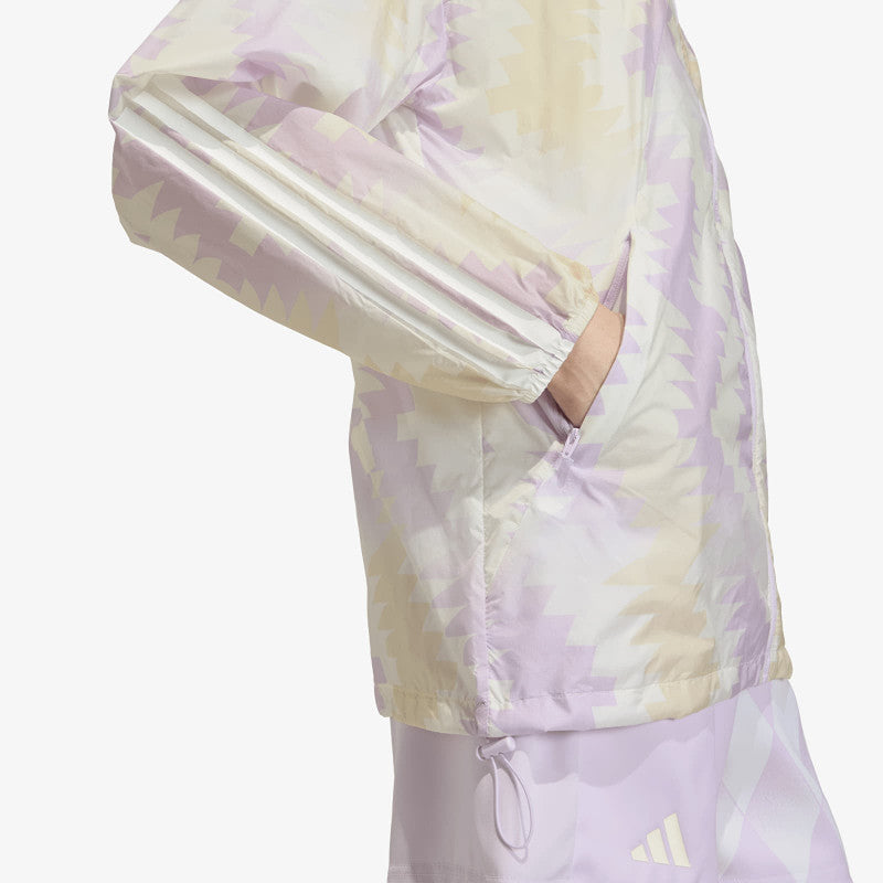 adidas House Of Tiro x Common Goal AOP Windbreaker Wonder White/ Off White/ Ice Lavender