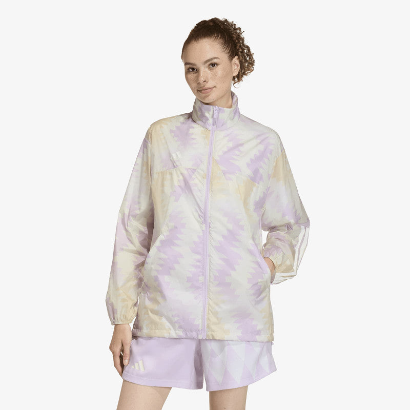 adidas House Of Tiro x Common Goal AOP Windbreaker Wonder White/ Off White/ Ice Lavender
