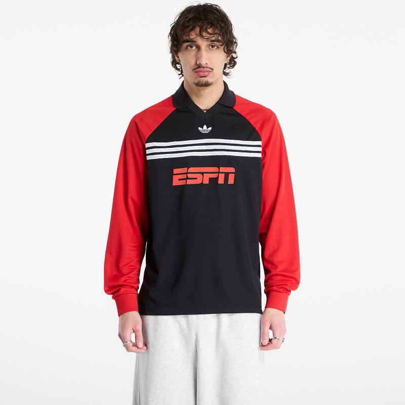 adidas Sponsored Archive Longsleeve Tee Black/ Better Scarlet