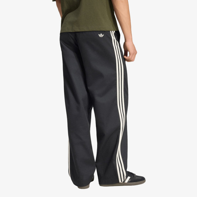 adidas 3 Stripes Pleated Trousers Black