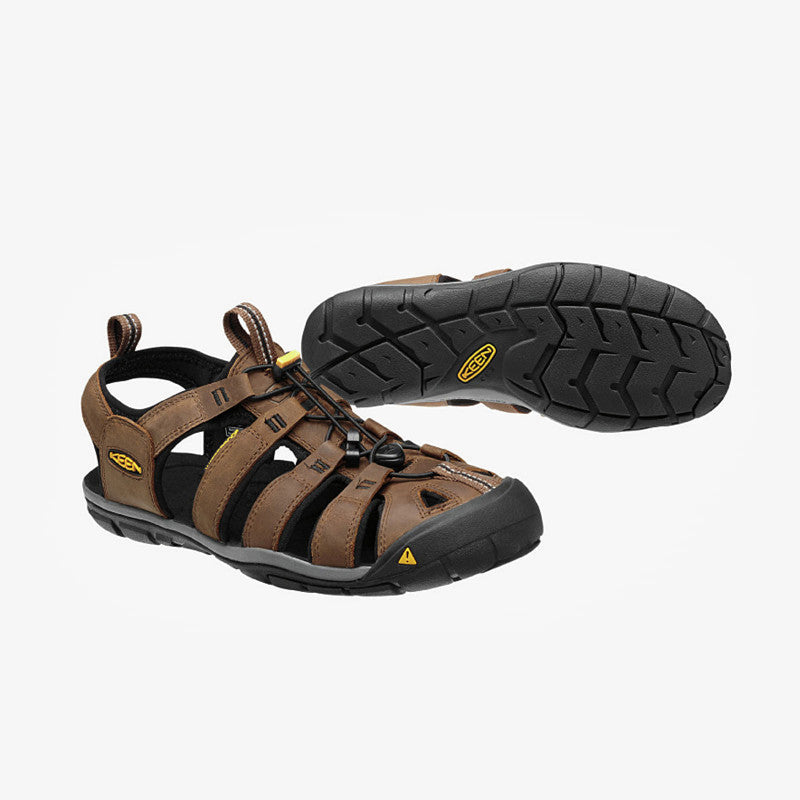 KEEN Clearwater Cnx Leather Dark Earth/ Black