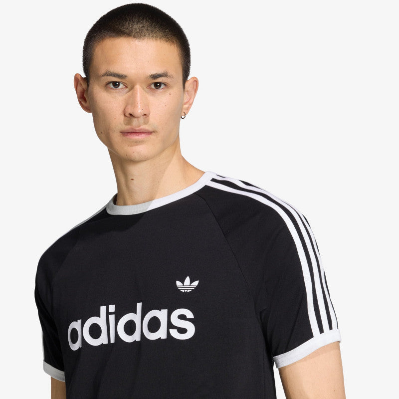 adidas 3-Stripes Slim Ringer T-Shirt Black