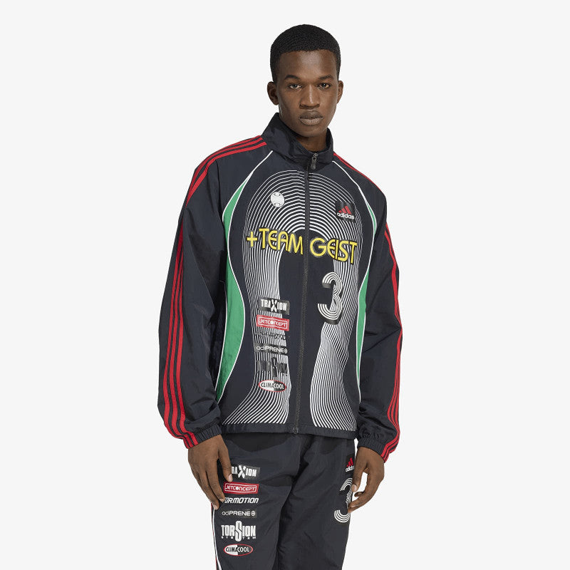 adidas Teamgeist Moto Tracktop Black/ White/ Better Scarlet