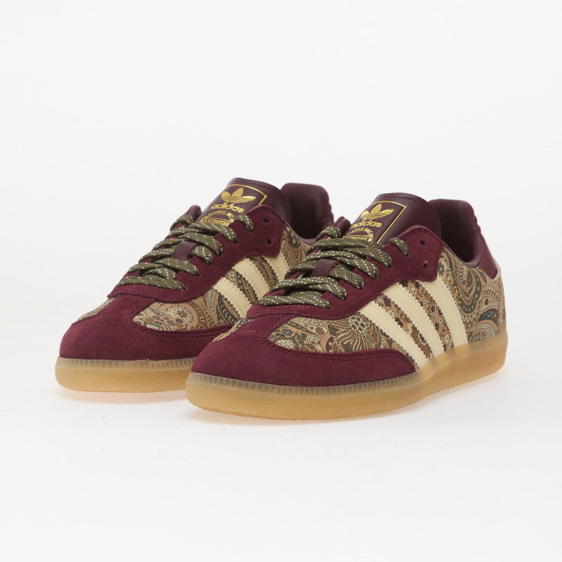 adidas x Liberty London Samba OG Maroon/ Warm Vanilla/ Olive Strata 37