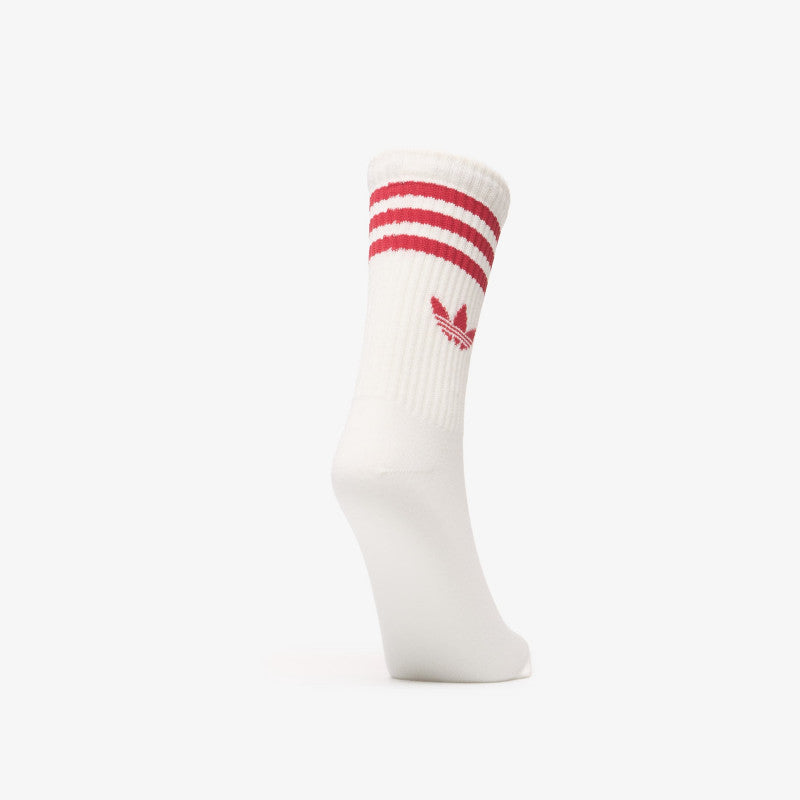 adidas 3 Stripes Crew Socks 3 Pairs Night Indigo/ Team Victory Red/ Collegiate Green