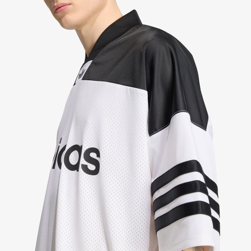 adidas Adicolor Oversized American Football Jersey White/ Black