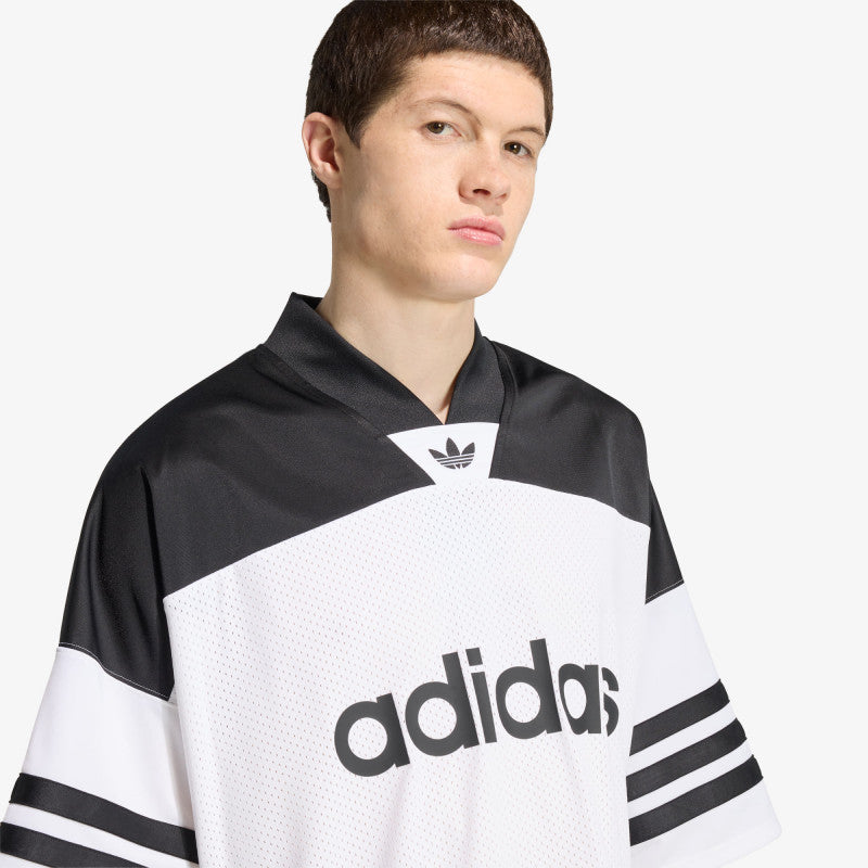 adidas Adicolor Oversized American Football Jersey White/ Black