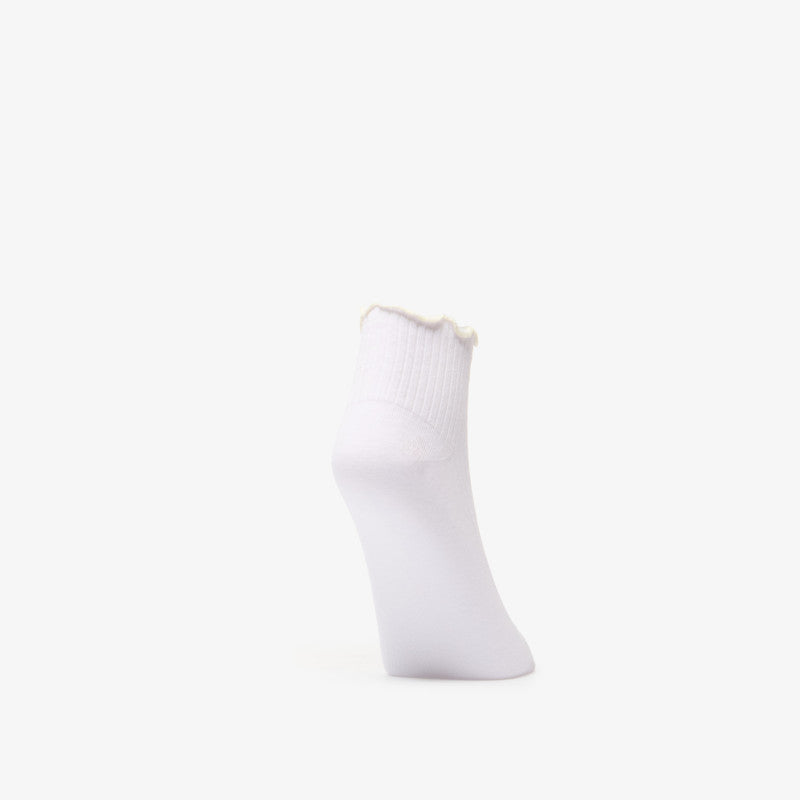 adidas Ruffle Quarter Socks Frozen Purple/ Off White/ Orchid Fusion