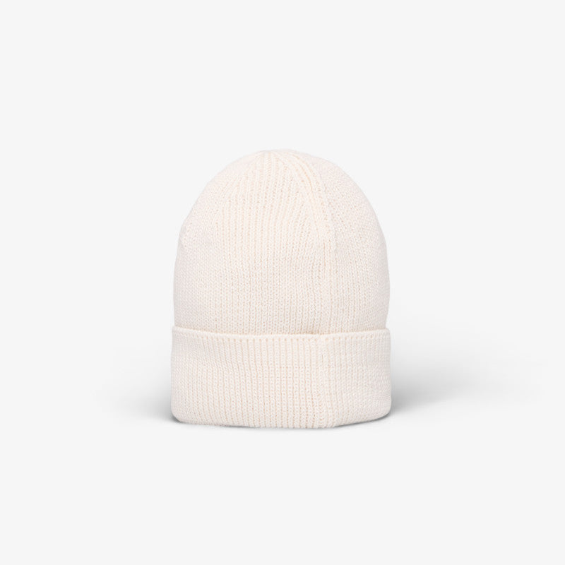 adidas Everyday Icons Beanie With Tonal Metal Trefoil Cloud White