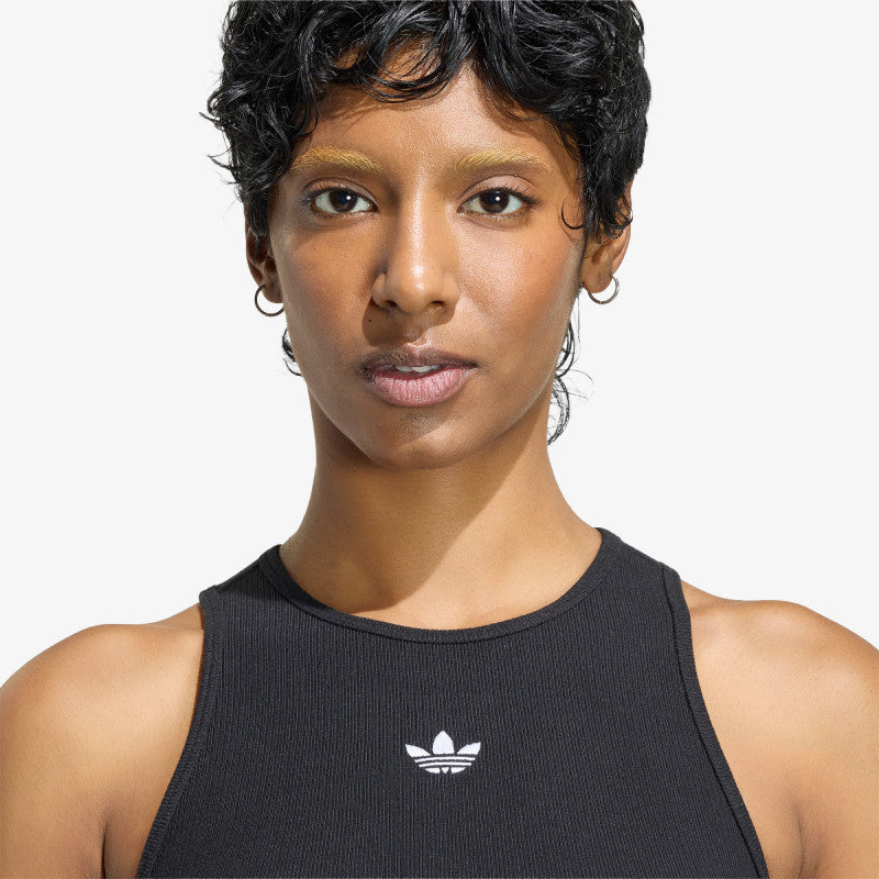 adidas Essentials Rib Tank Top Black