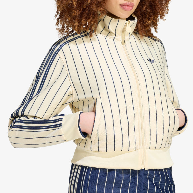 adidas Reversible Firebird Track Top Warm Vanilla/ Night Indigo