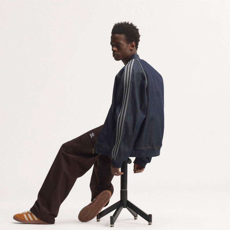 adidas SST Adicolor Denim Tracktop Indigo Denim
