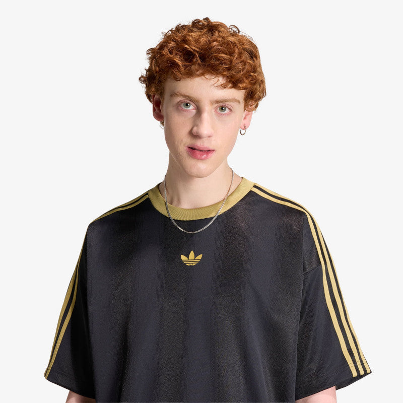 adidas Adicolor Jacquard Jersey Black/ Dark Football Gold