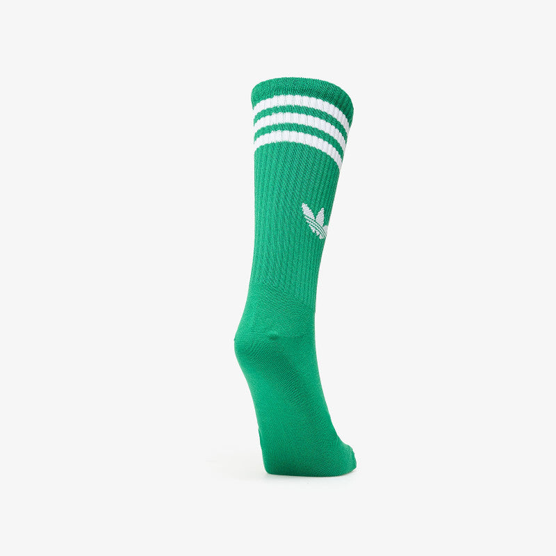 adidas 3-Stripes High Crew Socks 3 Pairs Blue/ Better Scarlet/ Green