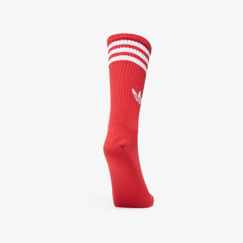 adidas 3-Stripes High Crew Socks 3 Pairs Blue/ Better Scarlet/ Green