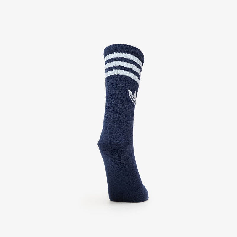 adidas 3-Stripes Crew Socks 3 Pairs Wonder Blue/ Night Indigo/ White