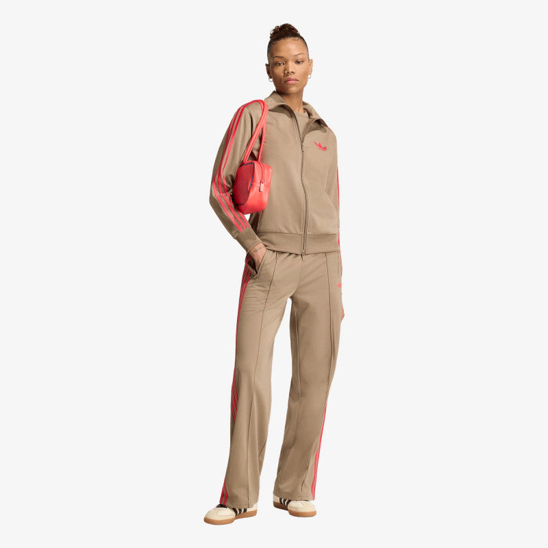 adidas Firebird Loose Tracksuit Pants Khaki Six/ Power Pink