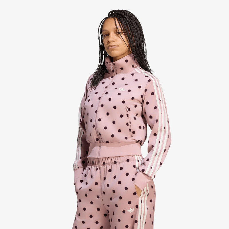 adidas Satin Polka Dots Tt Track Top Dual Lilac