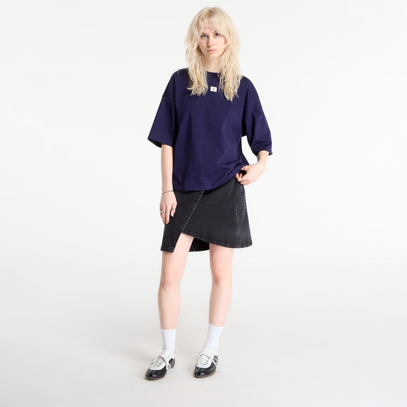 Calvin Klein Jeans Ss Woven Label Overs Tee Purple