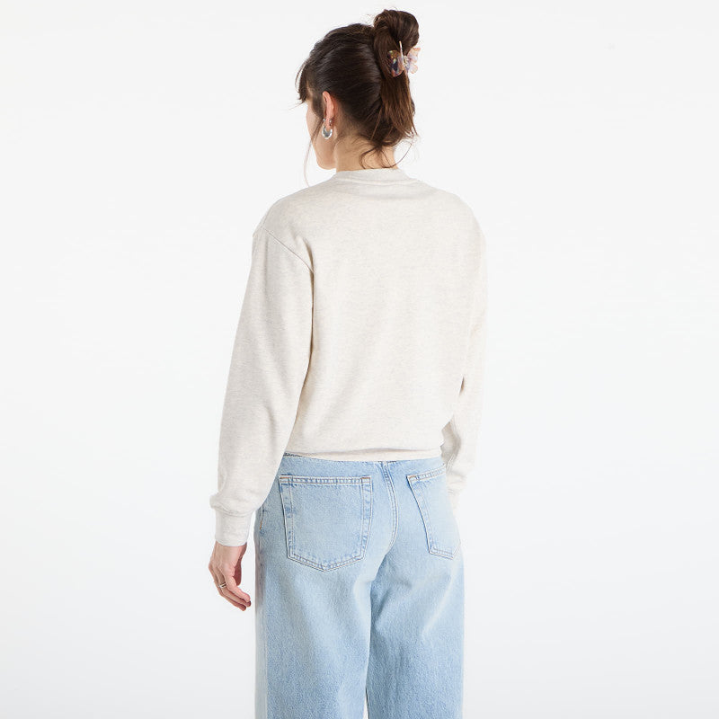 Calvin Klein Jeans Ls Embossed Monologo Terry Crewneck Vanilla Heather