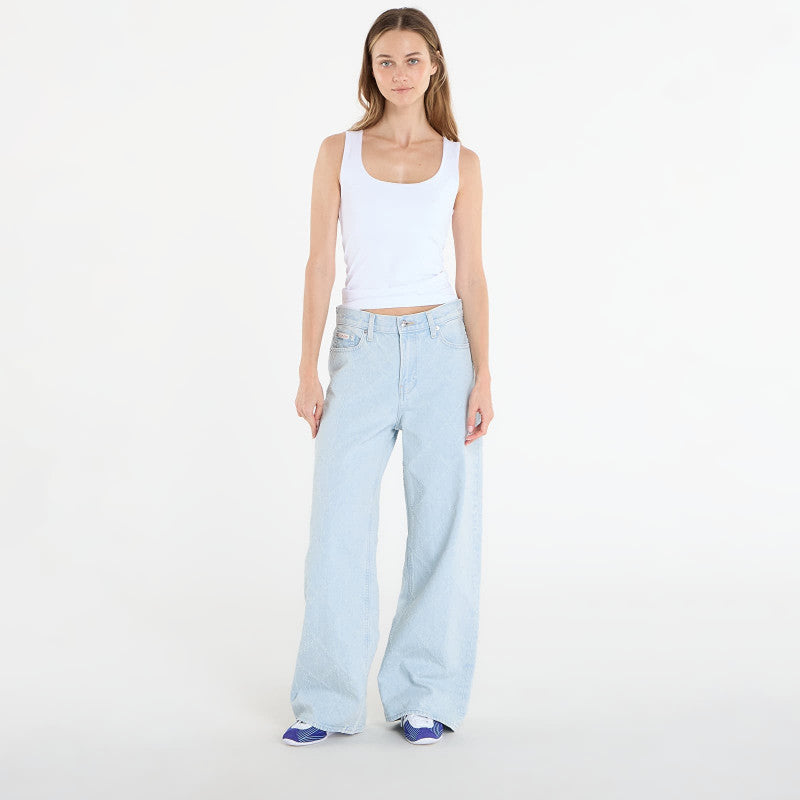 Jeansy Calvin Klein Jeans Low Rise Baggy Needle Jeans Blue