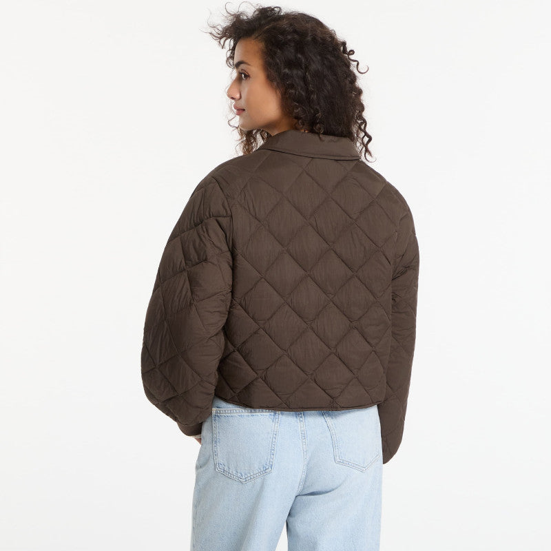 Calvin Klein Jeans Ulw Short Seasonal Quilted Liner Jacket Dark Coffee