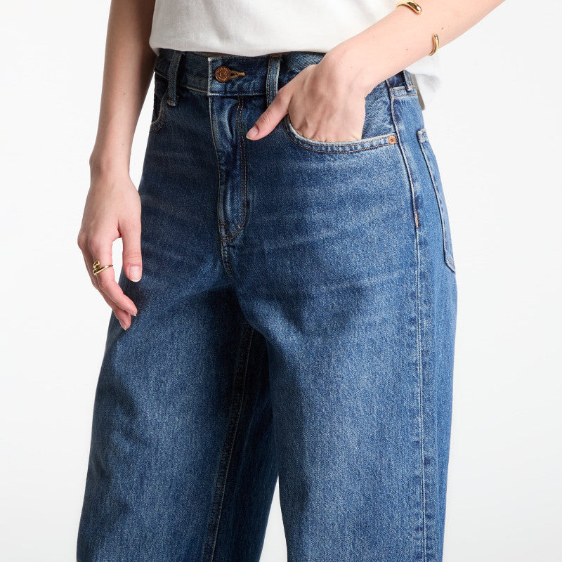 Jeansy Calvin Klein Jeans Low Rise Baggy Jeans Blue Rodeo