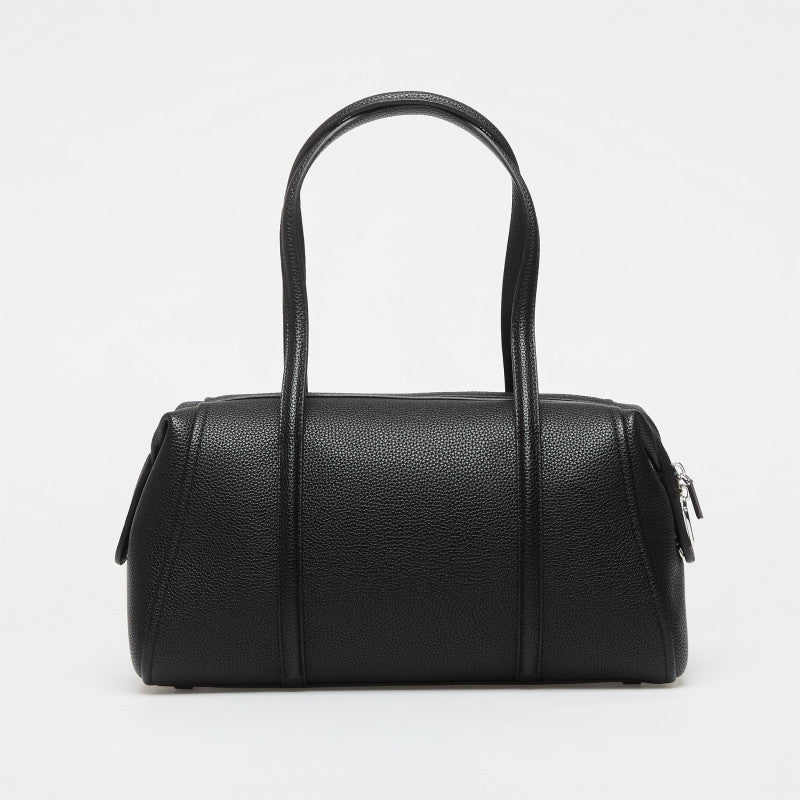 Calvin Klein Emblem Hw Pebble Doctor Shoulder Black