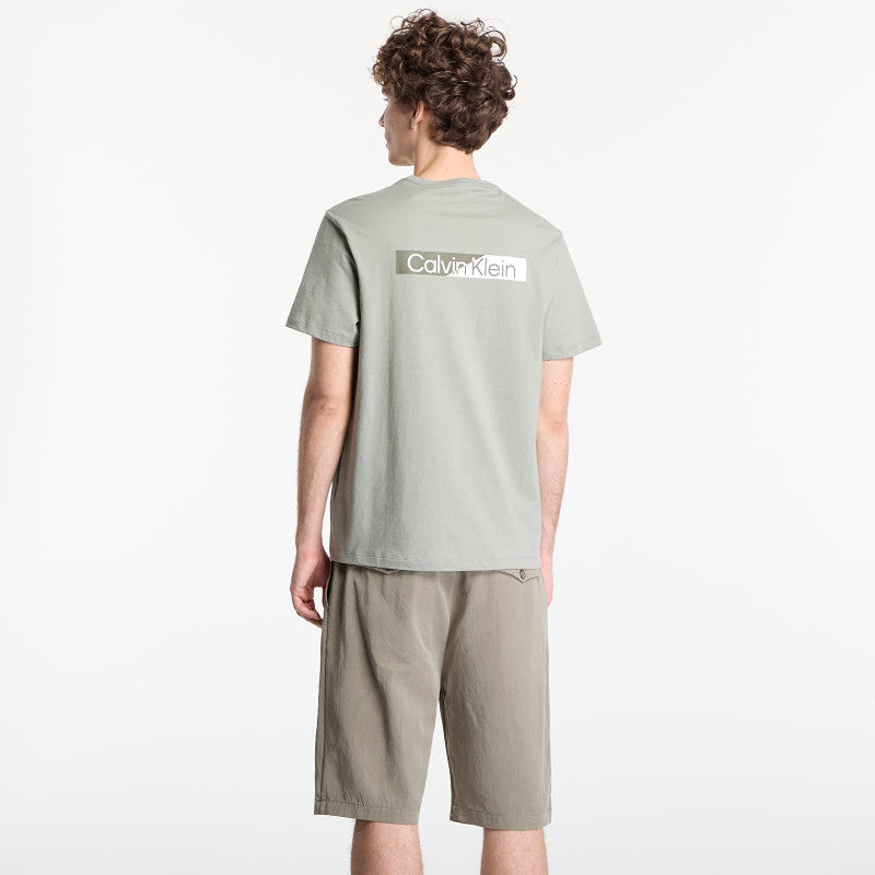 Calvin Klein Ss 30S Eu Spw Split Standard Graphic Tee Shadow